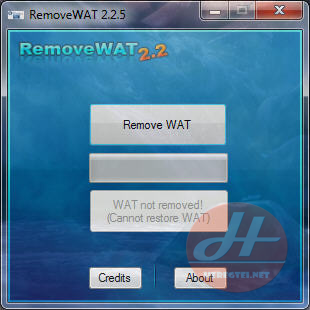 Windows 7 geniune remove program